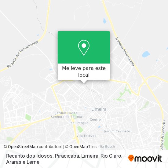 Recanto dos Idosos mapa