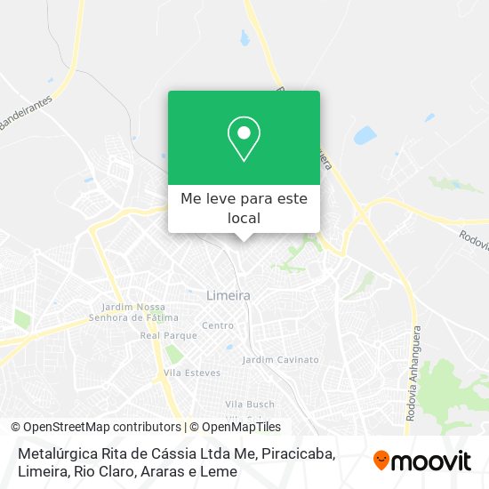 Metalúrgica Rita de Cássia Ltda Me mapa