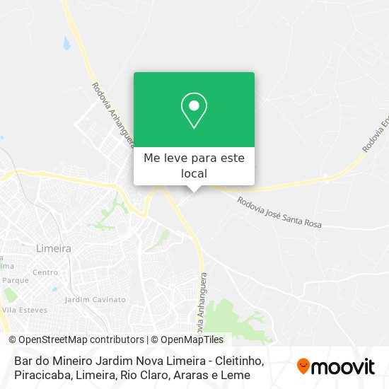 Bar do Mineiro Jardim Nova Limeira - Cleitinho mapa