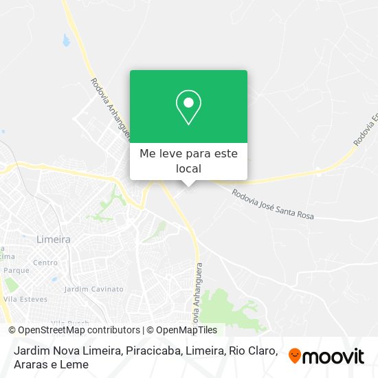 Jardim Nova Limeira mapa