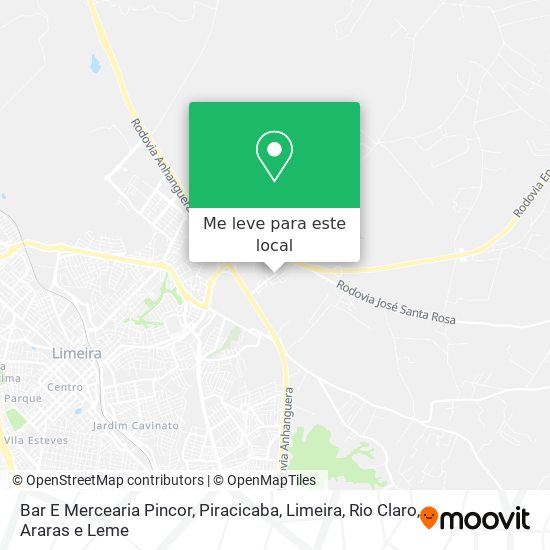 Bar E Mercearia Pincor mapa