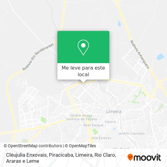 Cléujulia Enxovais mapa