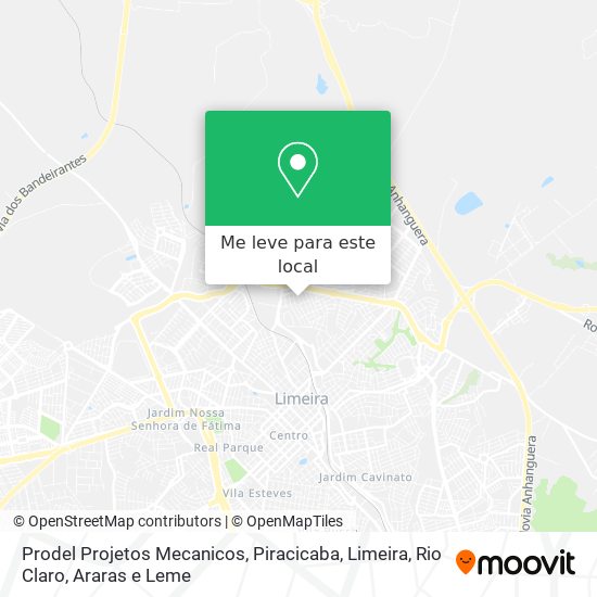 Prodel Projetos Mecanicos mapa