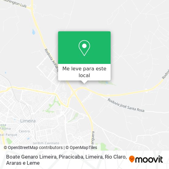 Boate Genaro Limeira mapa