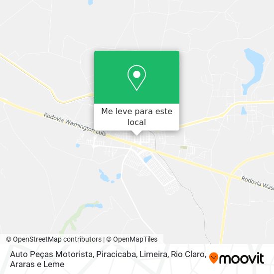 Auto Peças Motorista mapa