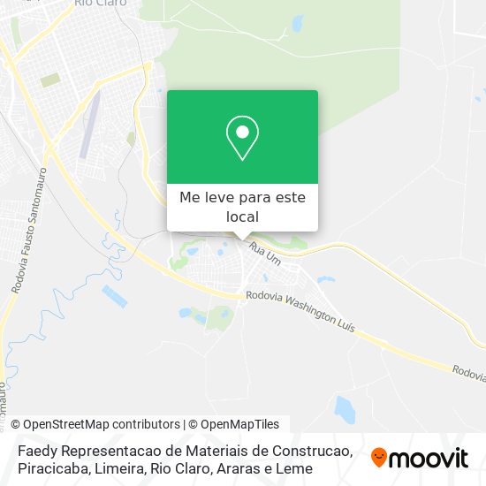 Faedy Representacao de Materiais de Construcao mapa