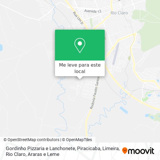 Gordinho Pizzaria e Lanchonete mapa