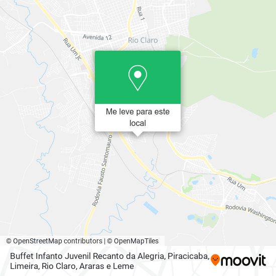 Buffet Infanto Juvenil Recanto da Alegria mapa