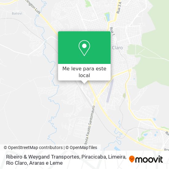 Ribeiro & Weygand Transportes mapa
