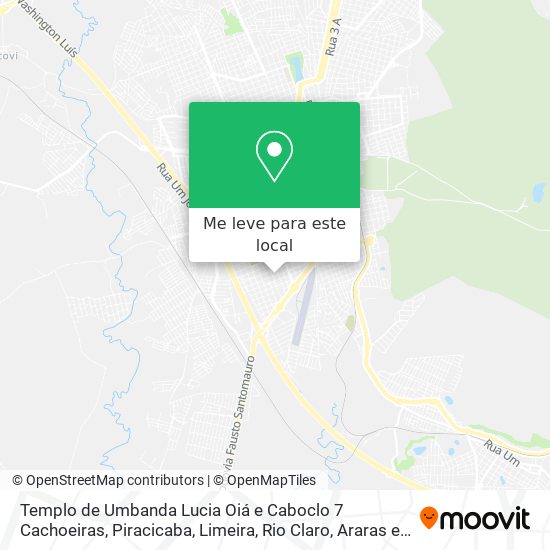 Templo de Umbanda Lucia Oiá e Caboclo 7 Cachoeiras mapa