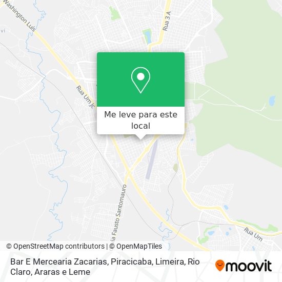 Bar E Mercearia Zacarias mapa