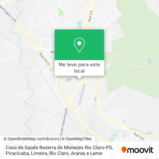 Casa de Saúde Bezerra de Menezes Rio Claro-PS mapa