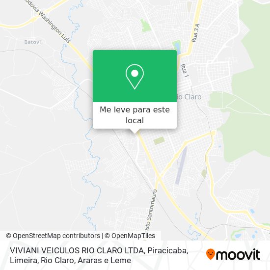 VIVIANI VEICULOS RIO CLARO LTDA mapa