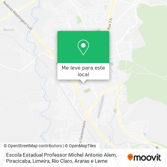 Escola Estadual Professor Michel Antonio Alem mapa