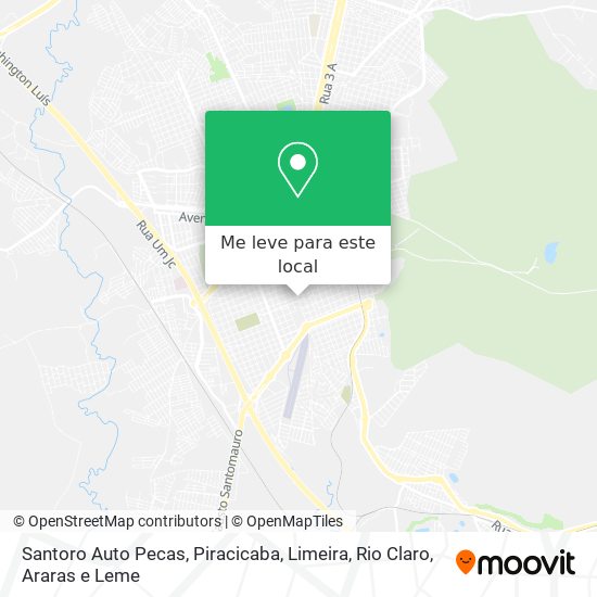 Santoro Auto Pecas mapa