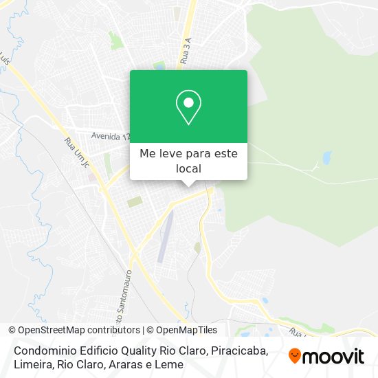 Condominio Edificio Quality Rio Claro mapa