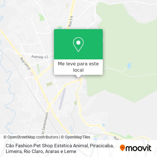 Cão Fashion Pet Shop Estética Animal mapa