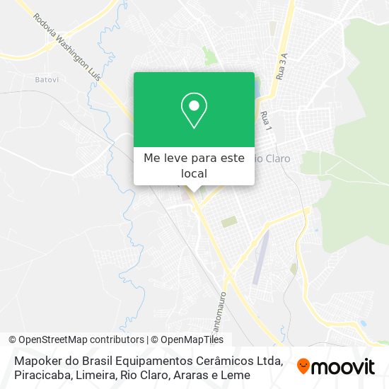 Mapoker do Brasil Equipamentos Cerâmicos Ltda mapa