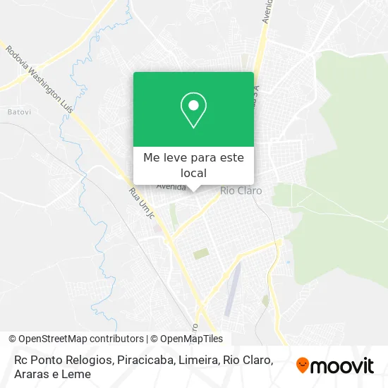 Rc Ponto Relogios mapa
