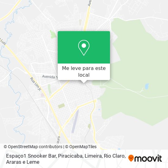 Espaço1 Snooker Bar mapa