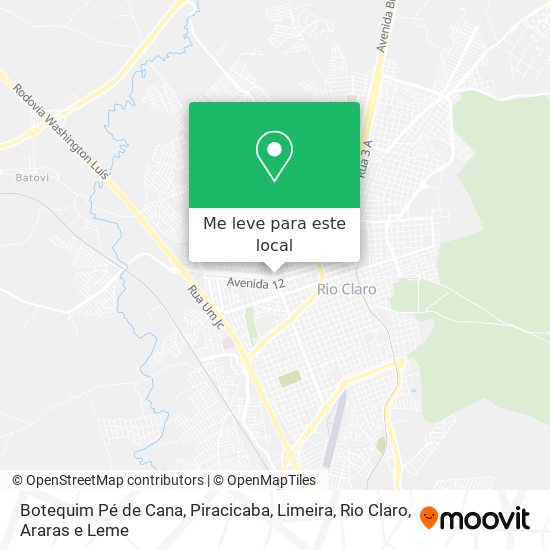 Botequim Pé de Cana mapa