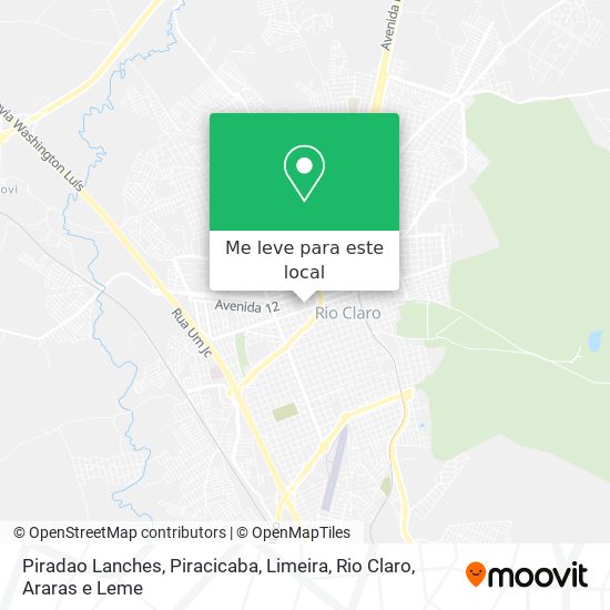 Piradao Lanches mapa