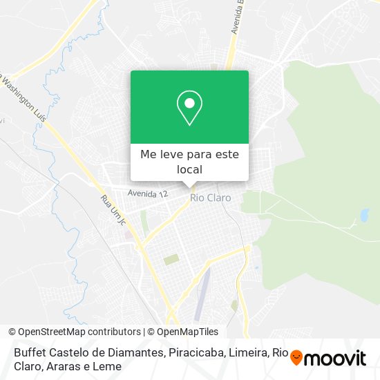 Buffet Castelo de Diamantes mapa