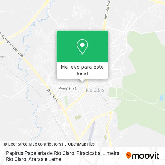 Papirus Papelaria de Rio Claro mapa