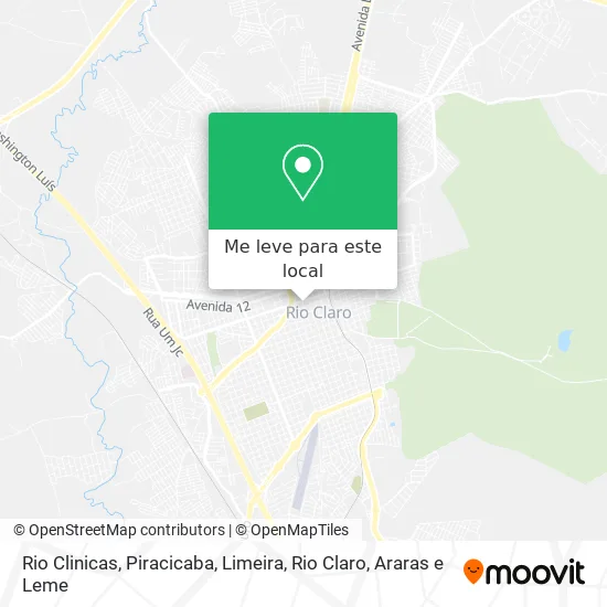Rio Clinicas mapa