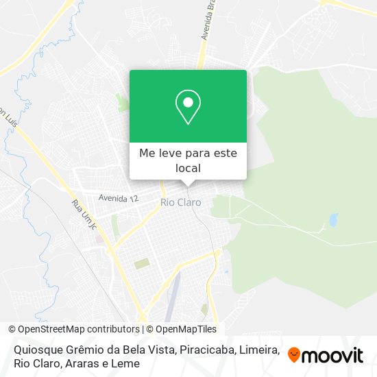 Quiosque Grêmio da Bela Vista mapa