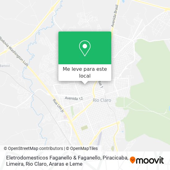 Eletrodomesticos Faganello & Faganello mapa