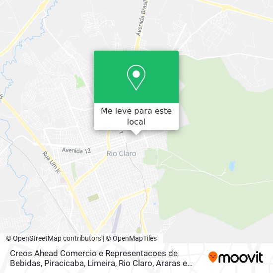 Creos Ahead Comercio e Representacoes de Bebidas mapa