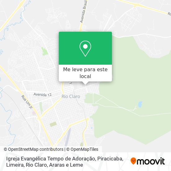 Igreja Evangélica Tempo de Adoração mapa