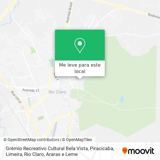 Grêmio Recreativo Cultural Bela Vista mapa