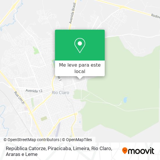 República Catorze mapa