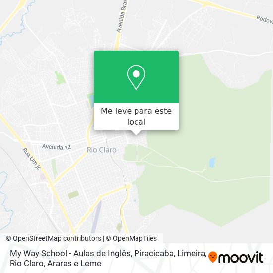 My Way School - Aulas de Inglês mapa