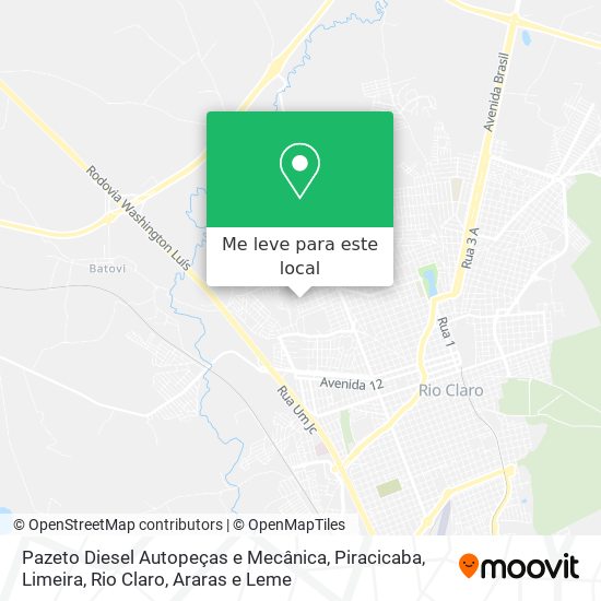 Pazeto Diesel Autopeças e Mecânica mapa