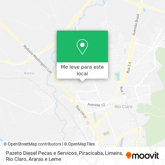 Pazeto Diesel Pecas e Servicos mapa