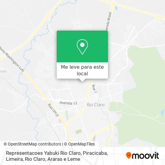 Representacoes Yabuki Rio Claro mapa