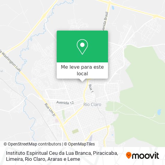 Instituto Espiritual Ceu da Lua Branca mapa