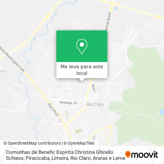 Comunhao de Benefic Espirita Christina Ghirello Schiess mapa