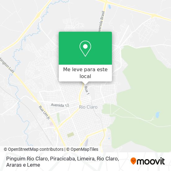 Pinguim Rio Claro mapa