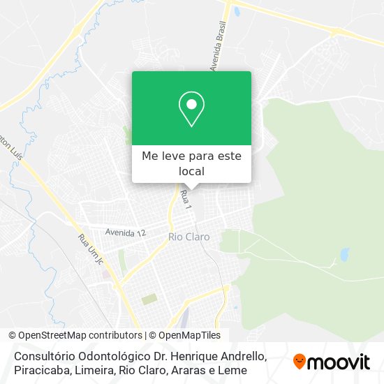 Consultório Odontológico Dr. Henrique Andrello mapa