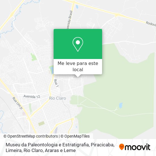 Museu da Paleontologia e Estratigrafia mapa