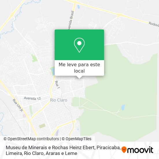 Museu de Minerais e Rochas Heinz Ebert mapa