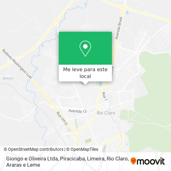Giongo e Oliveira Ltda mapa