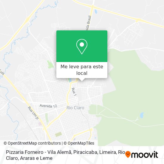 Pizzaria Forneiro - Vila Alemã mapa