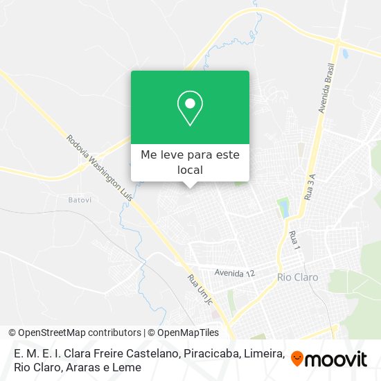 E. M. E. I. Clara Freire Castelano mapa