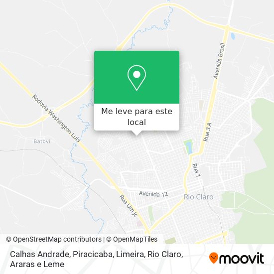 Calhas Andrade mapa