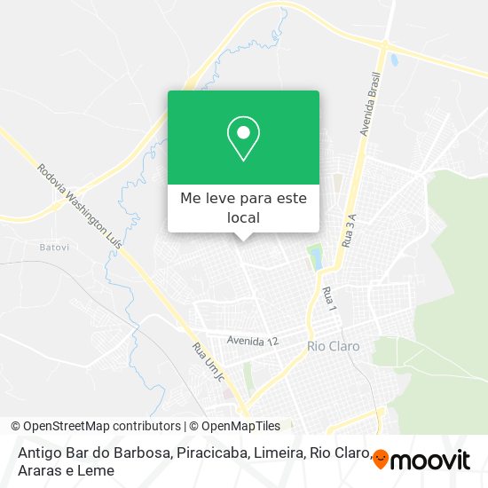 Antigo Bar do Barbosa mapa